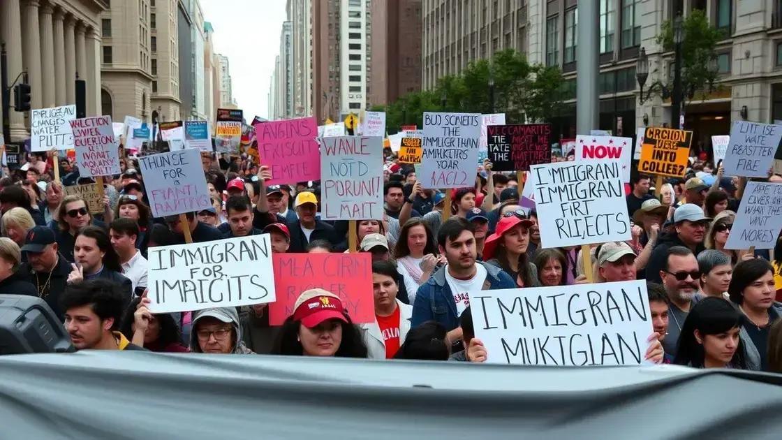 Immigration rights demonstrations escalate in April 2025