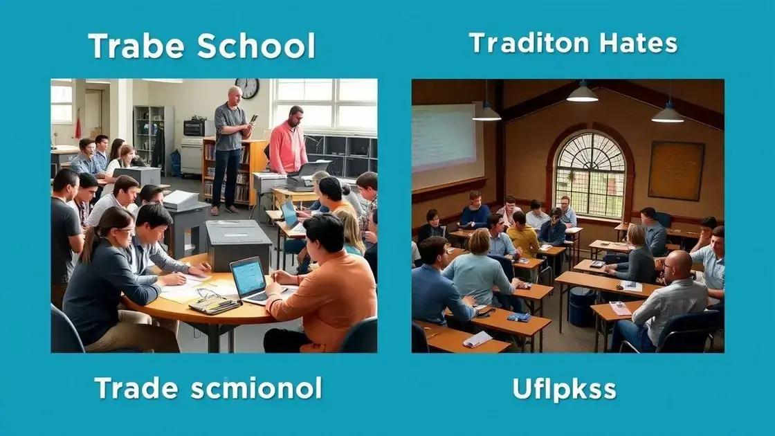 How trade schools compare to traditional colleges