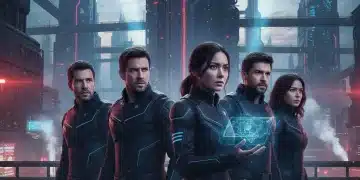Póster promocional de 'El Círculo Interior' con el elenco principal, transmitiendo intriga.