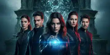 Elenco principal de la serie 'El Último Legado' (2026) con expresión enigmática, reflejando el misterio de la trama.